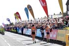 From left to right: Gemma Steel 2nd, Maray Keitany winner and Jelina Prokopcuka 3rd in the womens Morrisons Great North Run. Photo: David T. Hewitson/Sports for All Pics